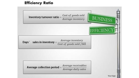 Business Framework Efficiency Ratio PowerPoint Presentation 1