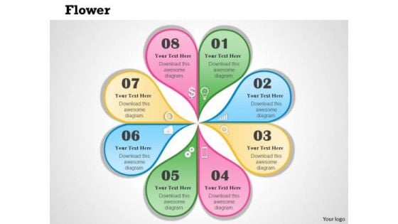 Business Framework Flower Diagram PowerPoint Presentation