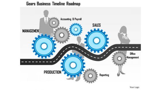 Business Framework Gears Business Timeline Roadmap PowerPoint Presentation PowerPoint Presentation