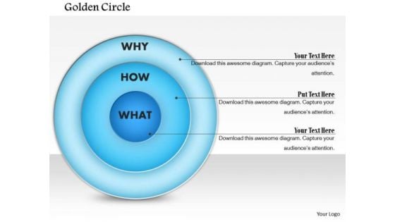 Business Framework Golden Circle PowerPoint Presentation