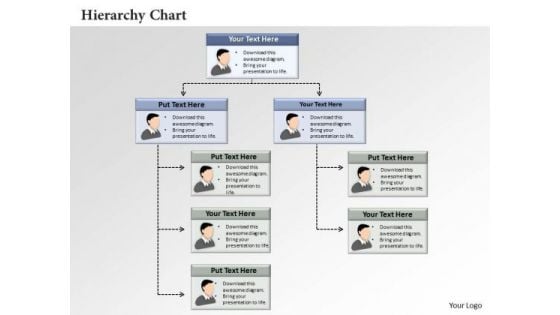 Business Framework Hierarchy Chart PowerPoint Presentation