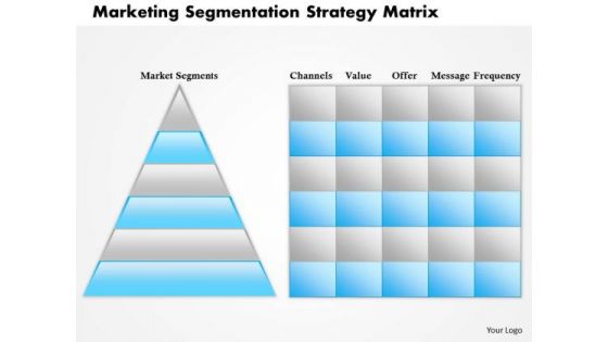 Business Framework Marketing Segmentation Strategy Matrix PowerPoint Presentation