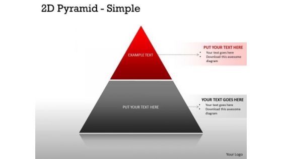 Business Framework Model 2 Staged Pyramid For Business Process Sales Diagram