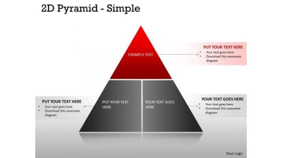 Business Framework Model 3 Staged 2d Pyramid Diagram Consulting Diagram