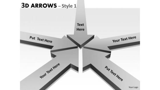 Business Framework Model 3d Arrows Style 1 Business Diagram