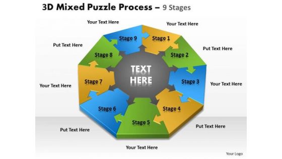 Business Framework Model 3d Mixed Puzzle Process 9 Consulting Diagram Business Framework Model 3d Mixed Puzzle Process 9 Consulting Diagram