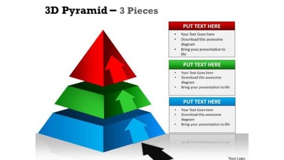 Business Framework Model 3d Pyramid 3 Individual Stages Business Diagram Business Framework Model 3d Pyramid 3 Individual Stages Business Diagram