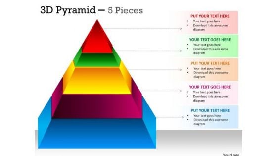 Business Framework Model 5 Staged Business Triangle Business Diagram