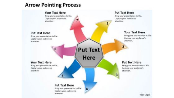 Business Framework Model Arrow Pointing Process Marketing Diagram