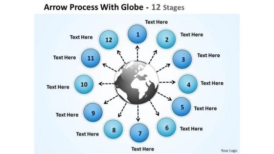 Business Framework Model Arrow Process With Globe 12 Stages Business Diagram Business Framework Model Arrow Process With Globe 12 Stages Business Diagram
