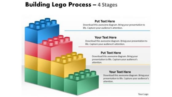 Business Framework Model Building Lego Process 4 Stages Sales Diagram