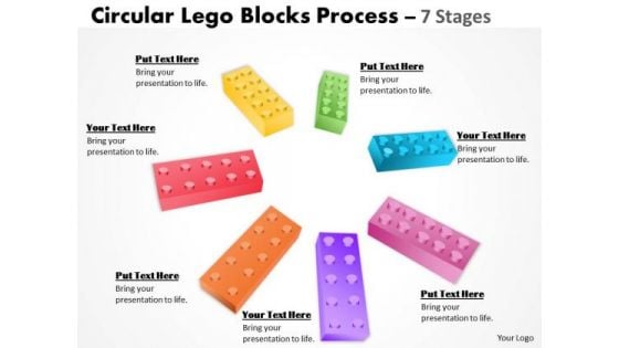 Business Framework Model Building Lego Process 7 Stages Consulting Diagram