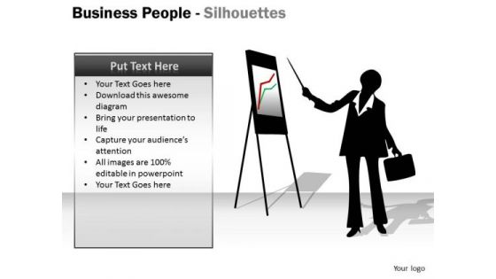 Business Framework Model Business People Silhouettes Consulting Diagram Business Framework Model Business People Silhouettes Consulting Diagram