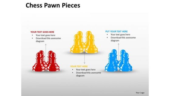 Business Framework Model Chess Pawn Pieces Consulting Diagram