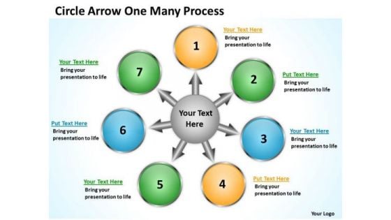 Business Framework Model Circle Arrow One Many Process Business Diagram Business Framework Model Circle Arrow One Many Process Business Diagram