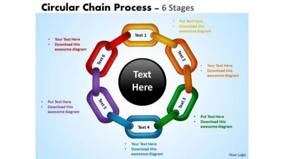 Business Framework Model Circular Chain Flowchart Process Consulting Diagram