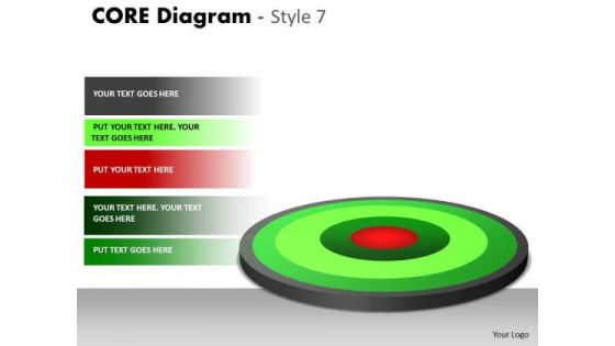 Business Framework Model Core Diagram For Sales Business Diagram