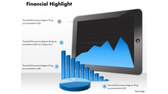 Business Framework Model Digital Illustration Of Financial Reports Marketing Diagram