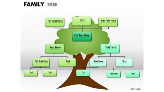 Business Framework Model Family Tree Strategy Diagram