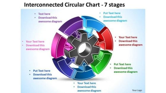 Business Framework Model Interconnected Circular Diagram Chart 7 Stages Business Diagram