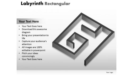 Business Framework Model Labyrinth Rectangular Business Cycle Diagram