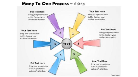 Business Framework Model Many To One Process 6 Step 3 Consulting Diagram