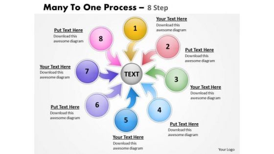Business Framework Model Many To One Process 8 Sales Diagram Business Framework Model Many To One Process 8 Sales Diagram