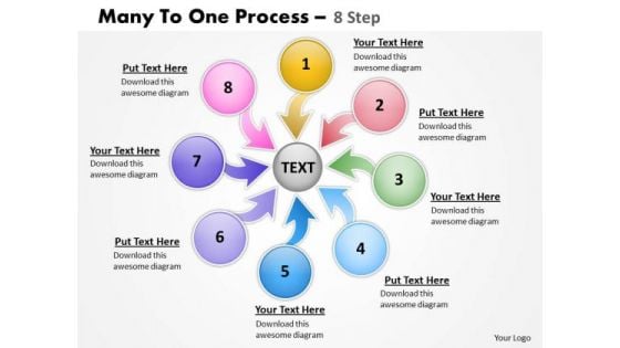 Business Framework Model Many To One Process 8 Sales Diagram