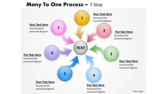 Business Framework Model Many To One Process Business Diagram