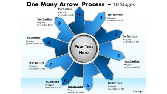 Business Framework Model One Many Arrow Process 10 Stages Mba Models And Frameworks