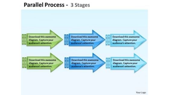 Business Framework Model Parallel Process Strategy Diagram