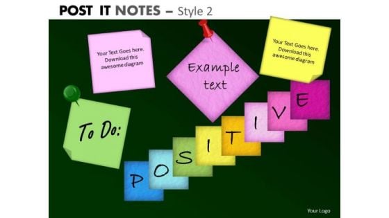 Business Framework Model Post It Notes Style 2 Consulting Diagram