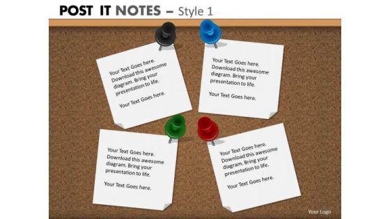 Business Framework Model Post It Notes Style Strategy Diagram Business Framework Model Post It Notes Style Strategy Diagram