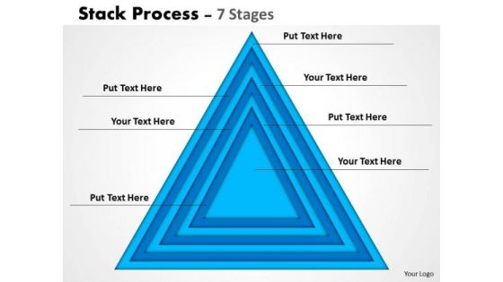 Business Framework Model Stack Process Blue Color Marketing Diagram