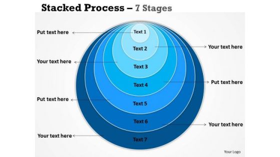 Business Framework Model Stacked Process 7 Stages Marketing Diagram