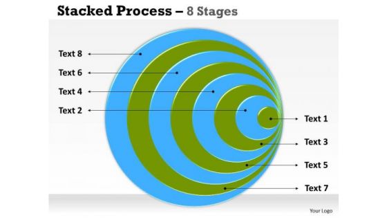 Business Framework Model Stacked Strategy Diagram