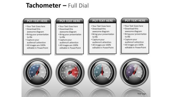 Business Framework Model Tachometer Full Dial Business Cycle Diagram