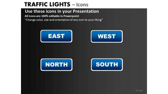 Business Framework Model Traffic Lights Icons Business Diagram