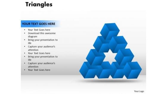 Business Framework Model Triangles Business Diagram