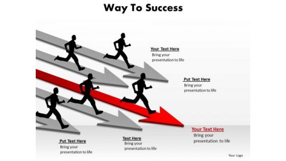 Business Framework Model Way To Success Marketing Diagram