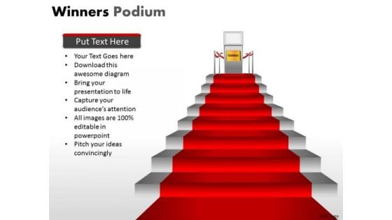 Business Framework Model Winners Podium Sales Diagram