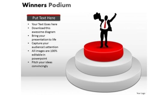 Business Framework Model Winners Podium Strategy Diagram