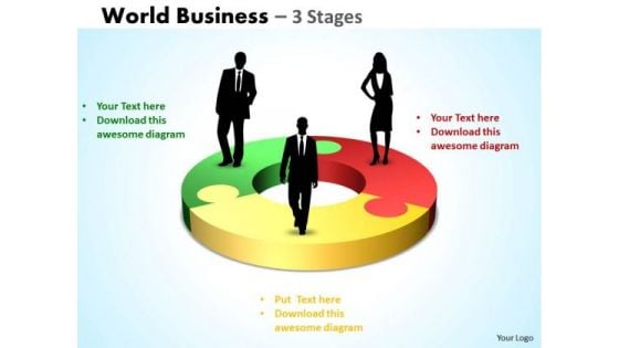 Business Framework Model World Business 3 Stages Strategic Management