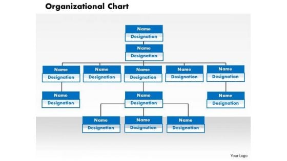 Business Framework Organization Chart In PowerPoint PowerPoint Presentation