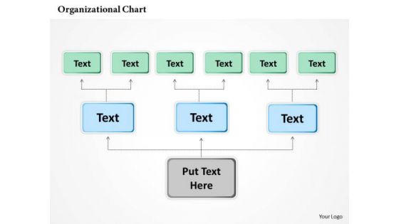 Business Framework Organizational Chart In PowerPoint PowerPoint Presentation