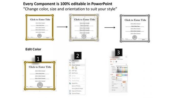 Business Framework PowerPoint Certificate Template 2 PowerPoint Presentation