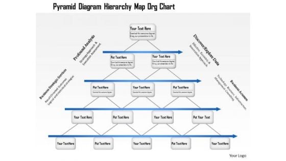 Business Framework Pyramid Diagram Hierarchy Map Org Chart PowerPoint Presentation