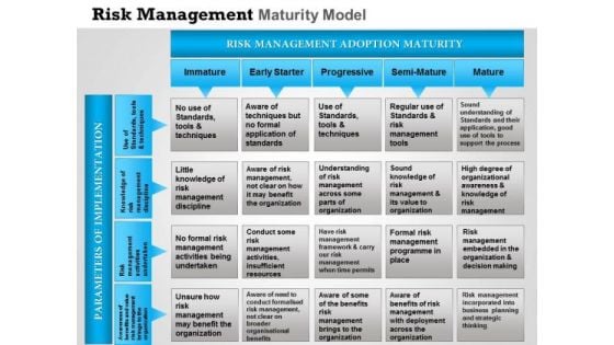 Business Framework Risk Management Maturity Model PowerPoint Presentation