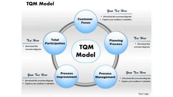 Business Framework Tqm Model PowerPoint Presentation