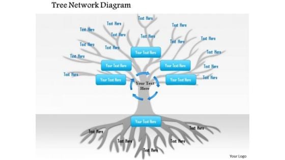 Business Framework Tree Network Diagram PowerPoint Presentation